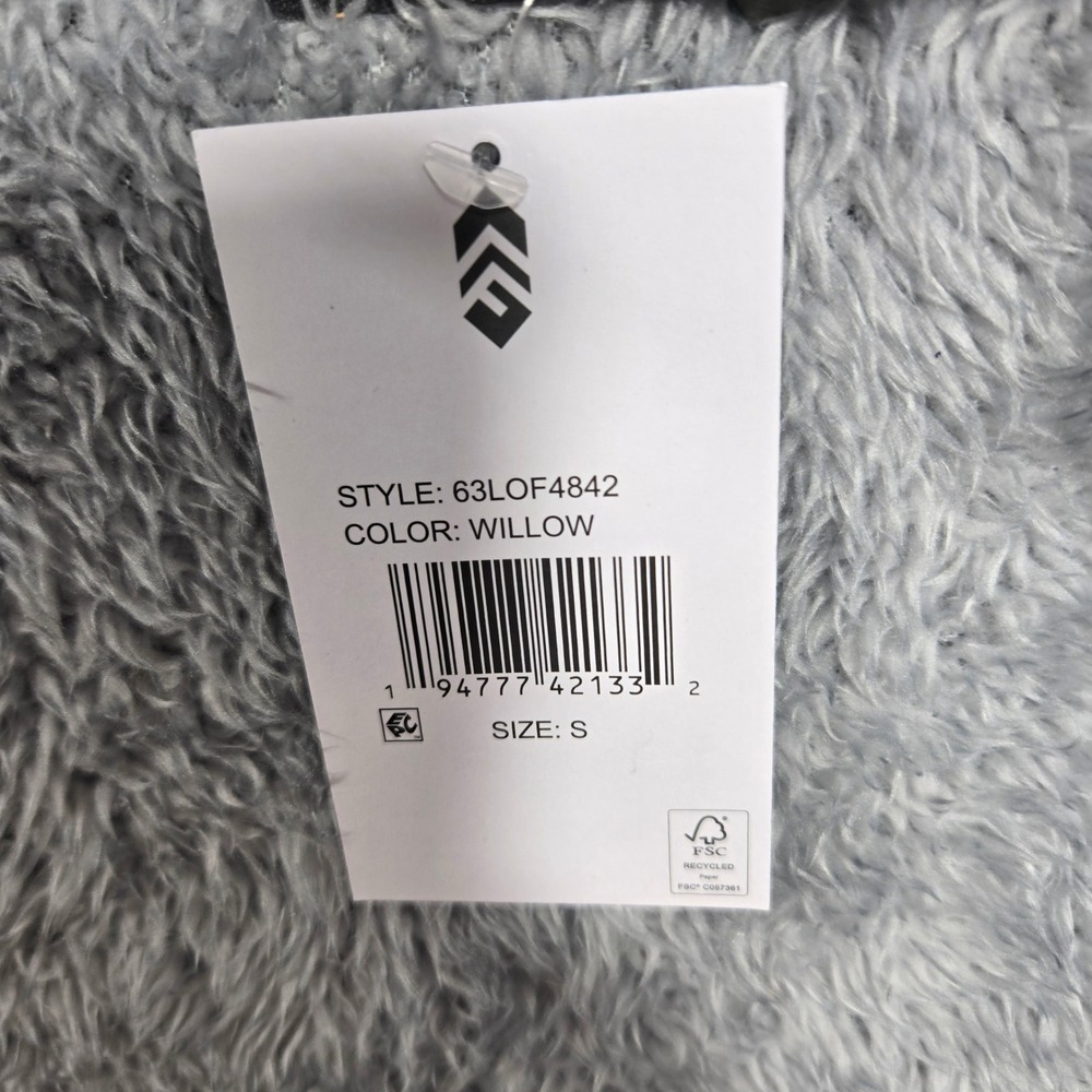Free Country Butter Pile Fleece Jacket Willow Green Full Zip Faux Fur Small New - Picture 5 of 8